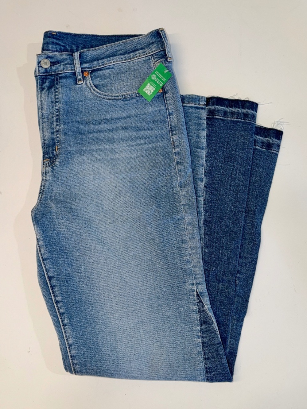 THE GAP High Rise Patched '70s Flare Jeans